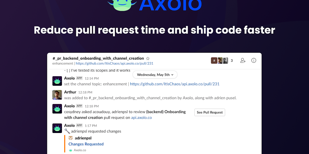 Axolo A War Room For Each Pull Request Product Hunt Axolo A War Room For Each Pull Request Product Hunt