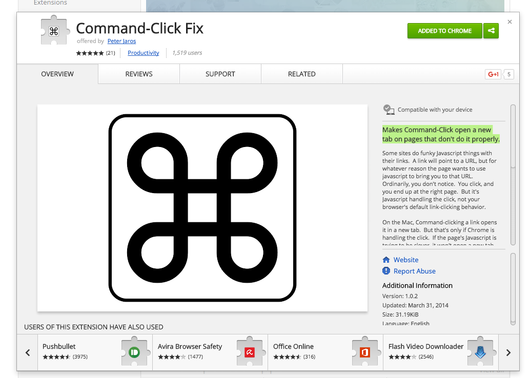 Command-Click Fix