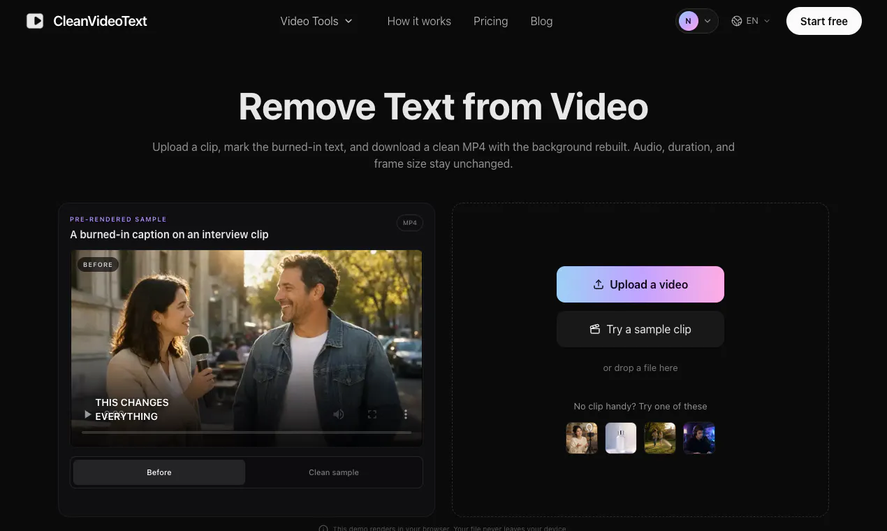 CleanVideoText gallery image