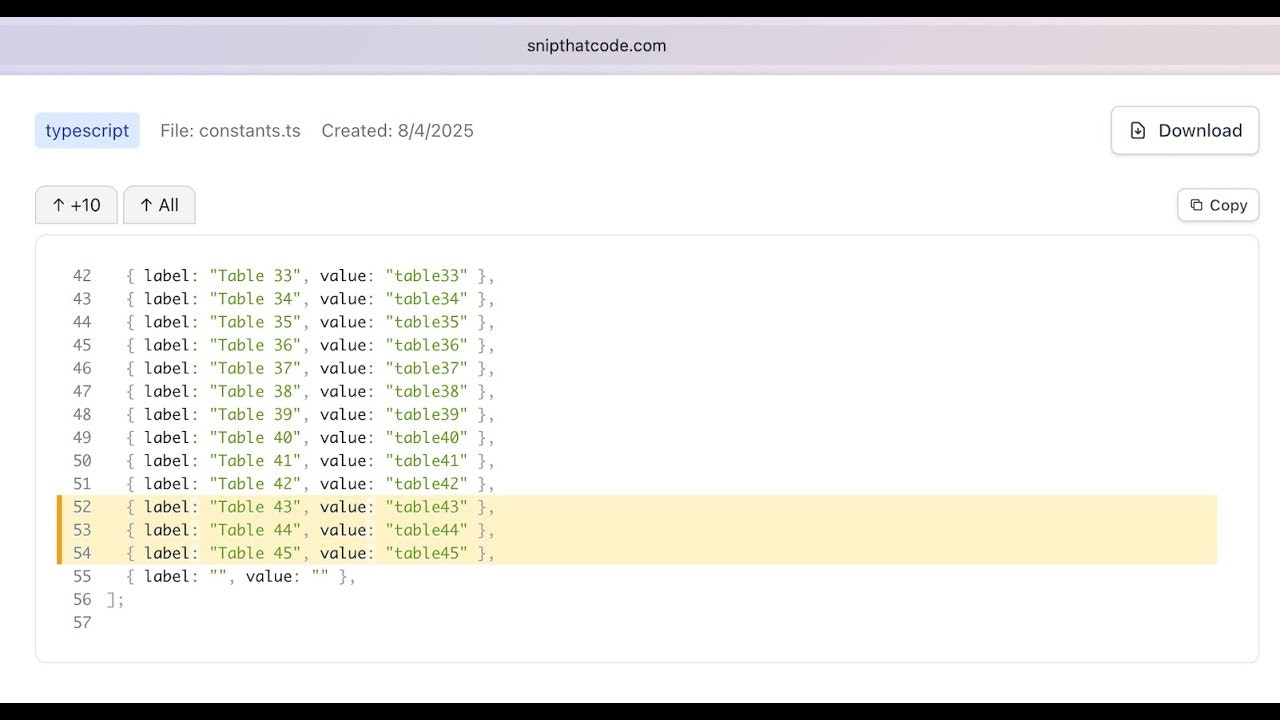 CodeSnip gallery image