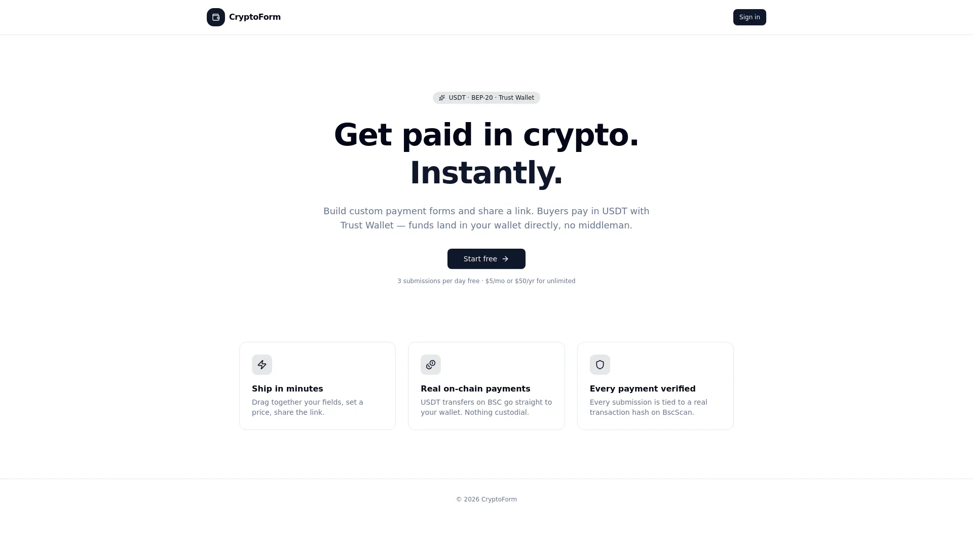 CryptoForm gallery image