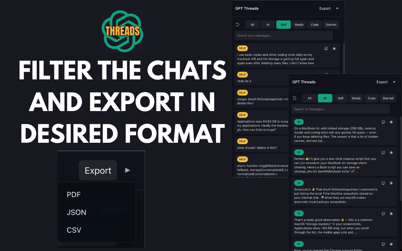 GPT Threads Manager gallery image
