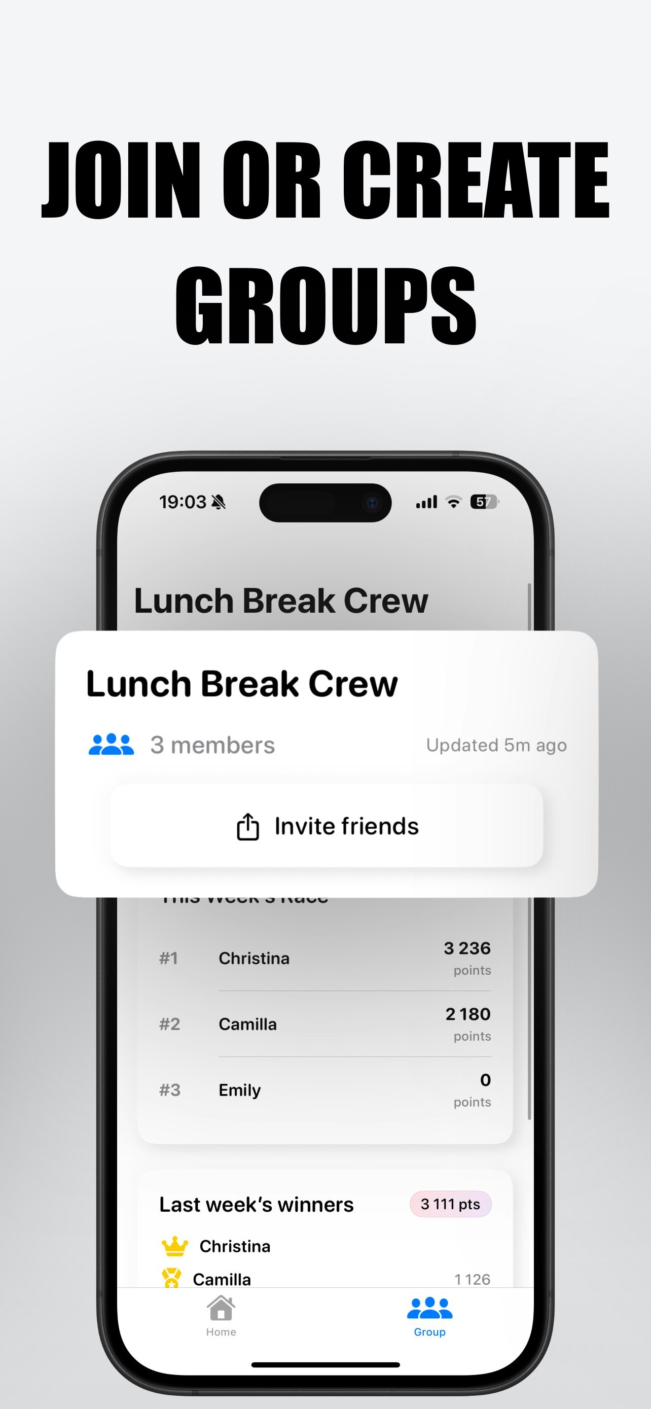 Competo - iOS App for Group competitions gallery image