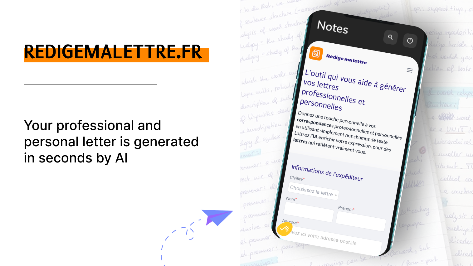Schrijf mijn brief - Uw professionele en persoonlijke brief wordt gegenereerd door AI media 2