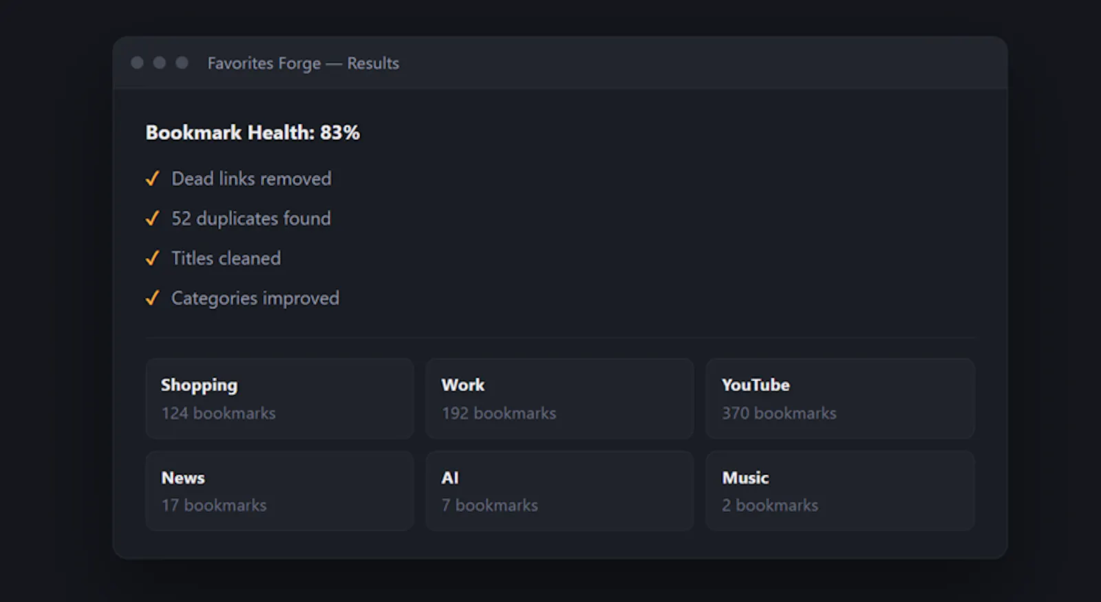Favorites Forge screenshot 3