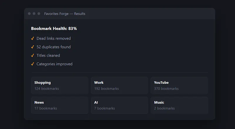 Favorites Forge screenshot 3