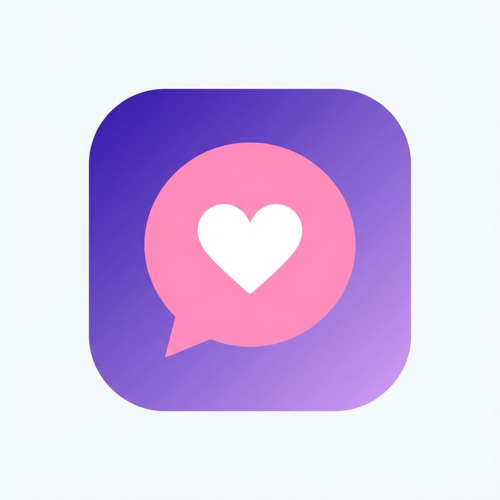 MoodTalks: AI Girlfriend Chat - Product Hunt launch logo and brand identity