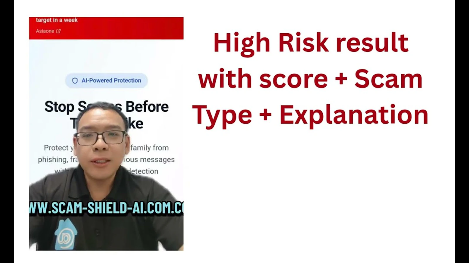 ScamGuard AI screenshot 1 (video preview)