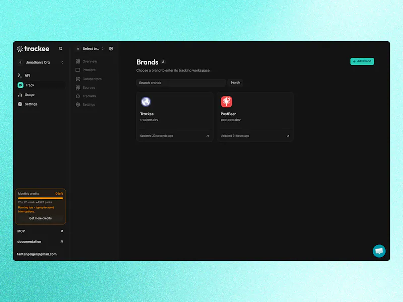 Trackee screenshot 3
