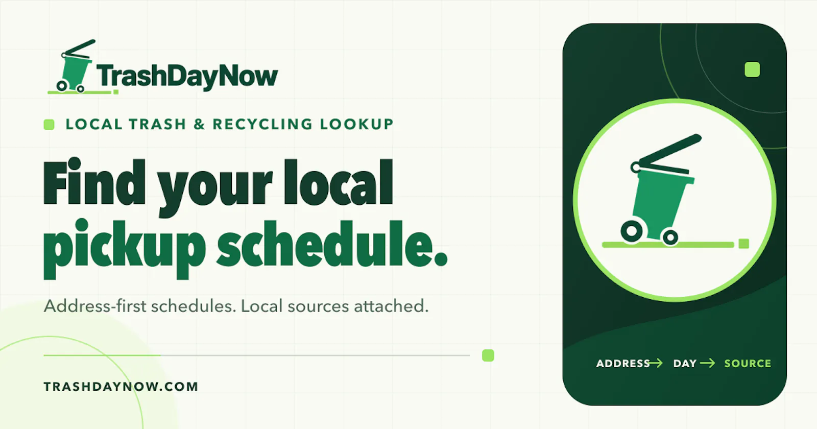 TrashDayNow screenshot 1