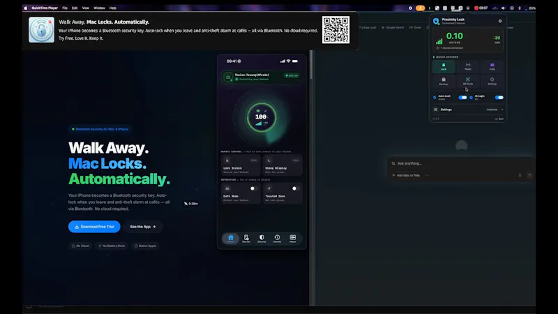 Proximity Lock screenshot 1 (video preview)