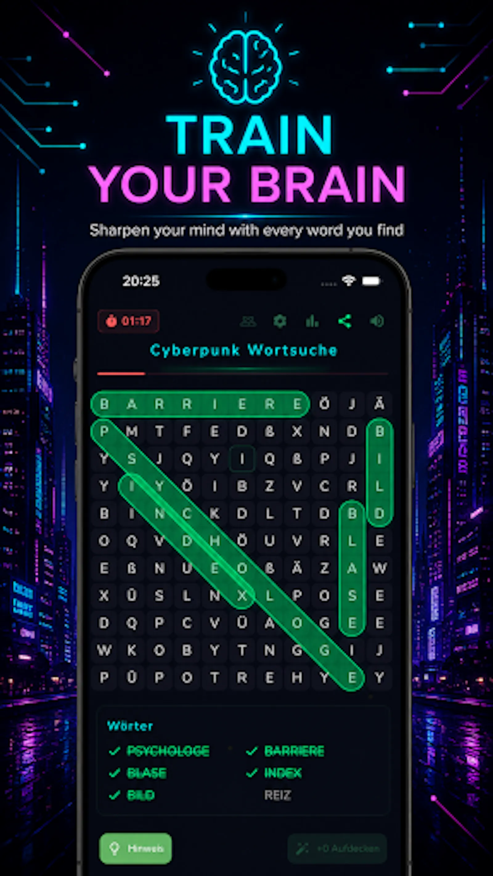 Cyberpunk Word Search screenshot 2