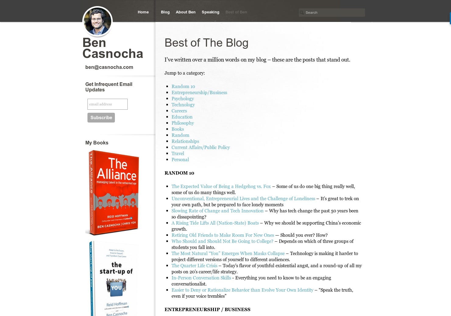 The Blog of Ben Casnocha  media 1