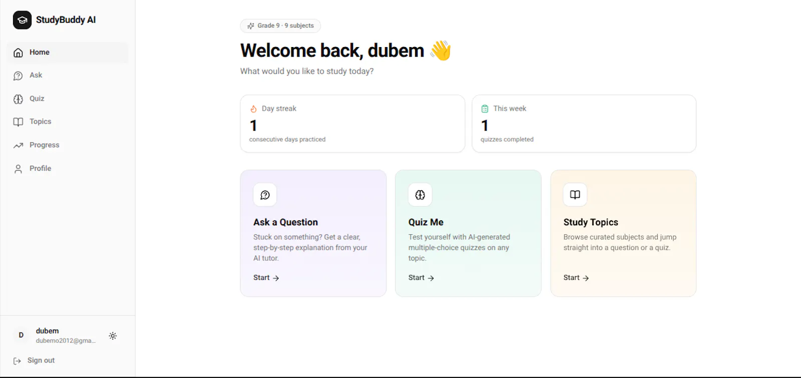 StudyBuddyAI screenshot 3