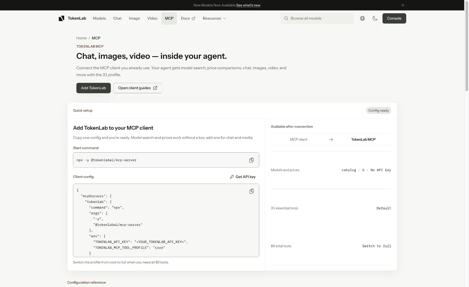 TokenLab MCP Server gallery image