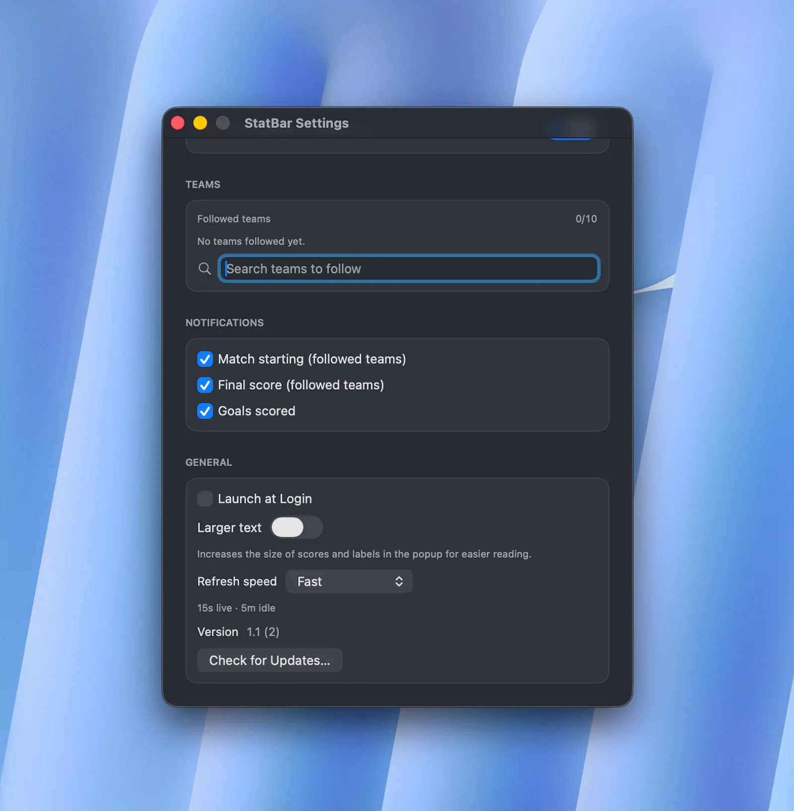 StatBar screenshot 5