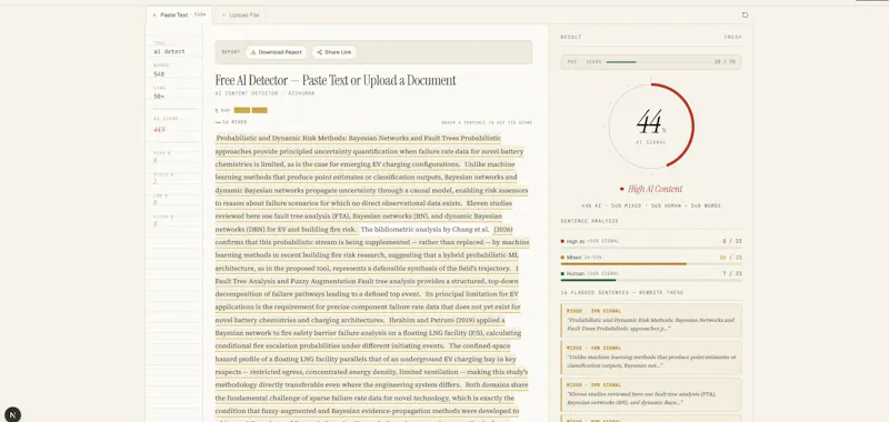 AI text Detector screenshot 2