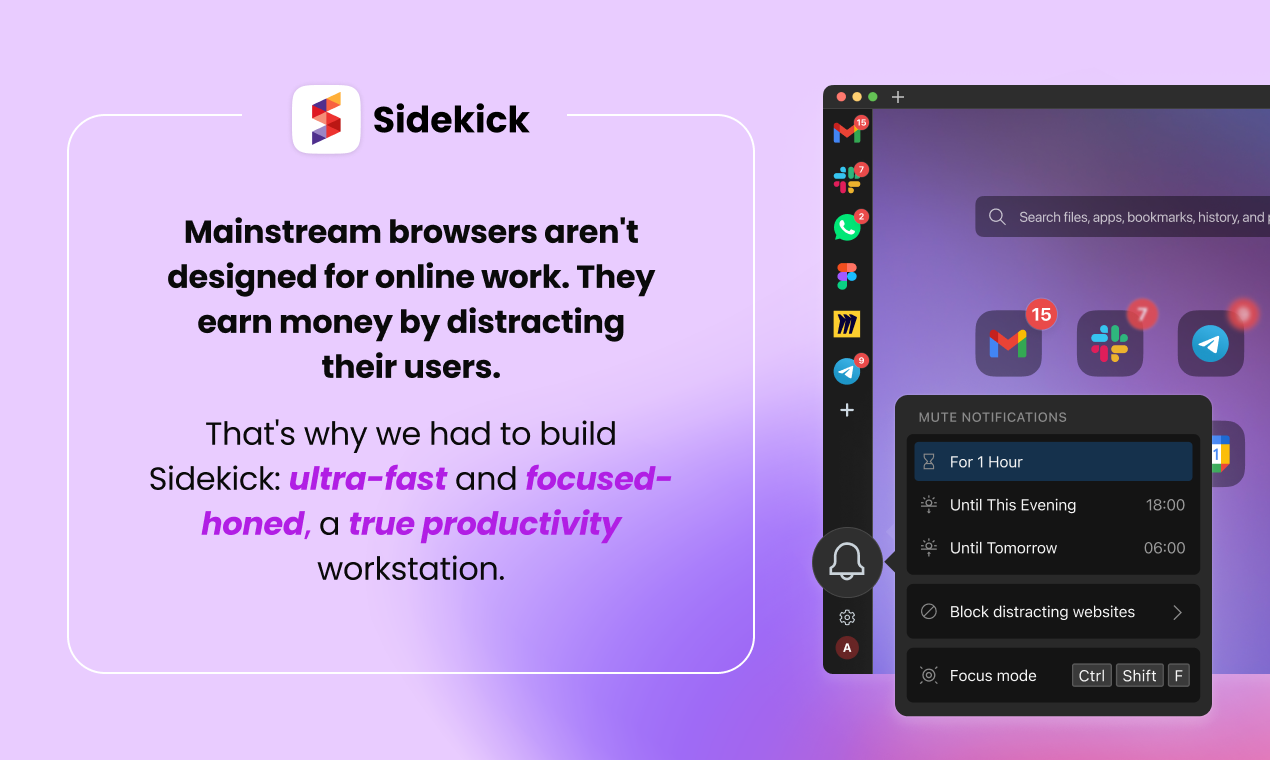 Bidekick Browser 3.0 - Рабочая станция с фокусировкой для профессионалов онлайн медиа 7
