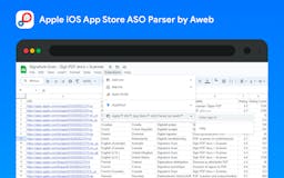 Google Sheets ASO Extension for AppStore media 2