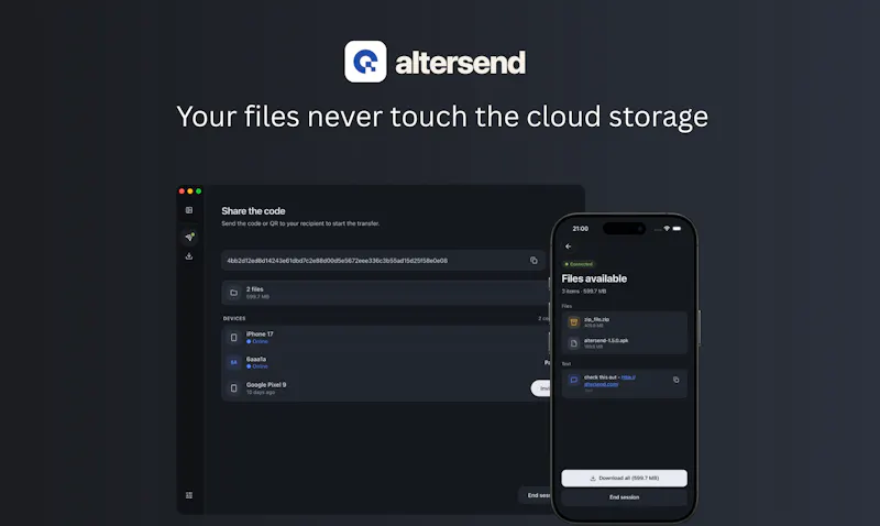 Altersend screenshot 2