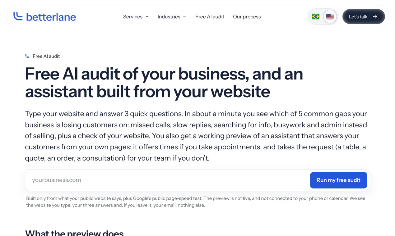 Betterlane Free AI Audit gallery image