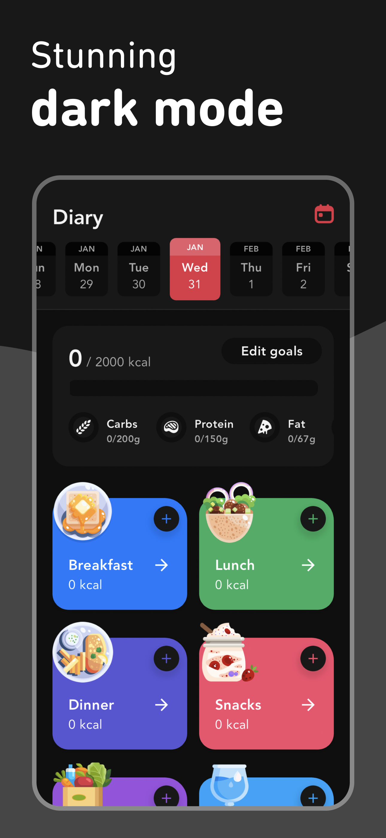Comidas: su diario de comida simple media 9