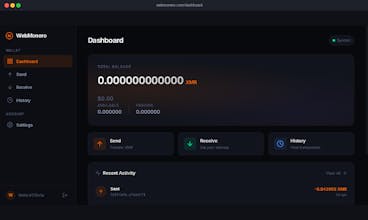 WebMonero gallery image