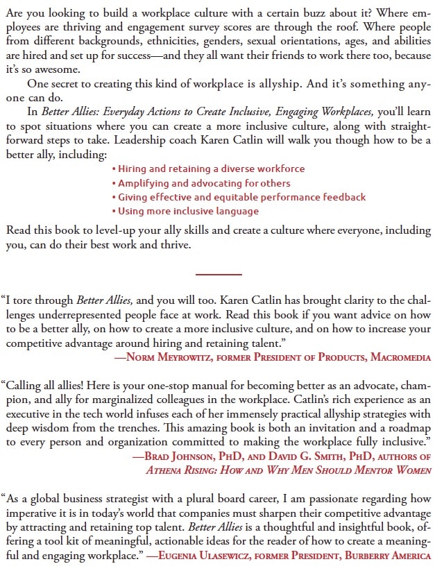 Better Allies: Everyday Actions to Create Inclusive, Engaging Workplaces gallery image