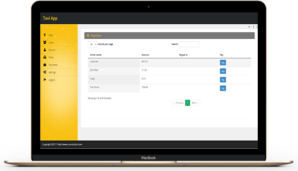 Taxi booking app & web dashboard, complete solution gallery image