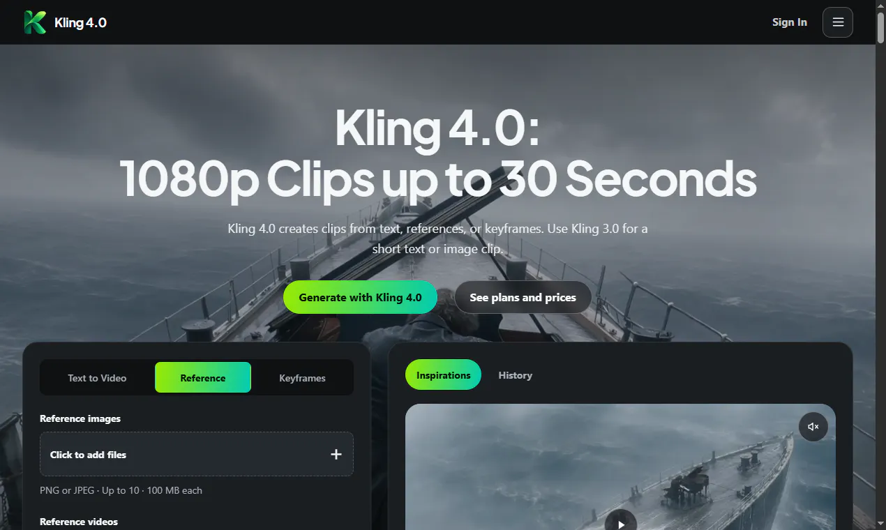 Kling 4.0 gallery image