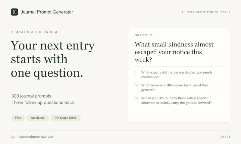 Journal Prompt Generator screenshot 1