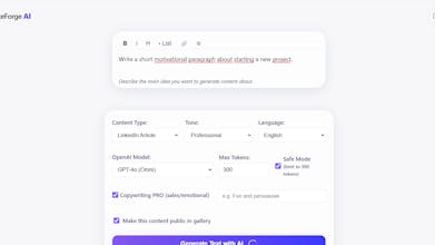 WriteForge AI gallery image