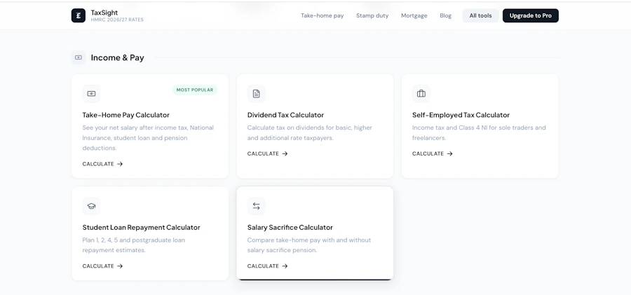 TaxSight screenshot