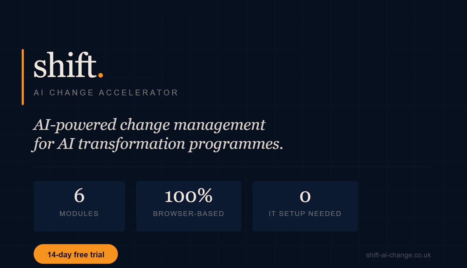 Shift — AI Change Accelerator screenshot 1