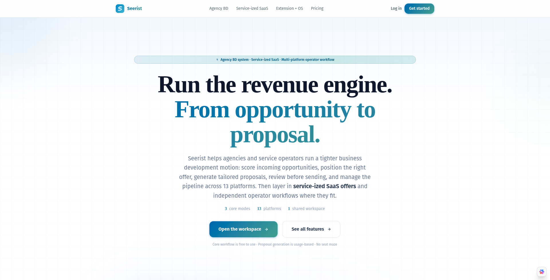 Seerist : Agency & SaaS BD System.
