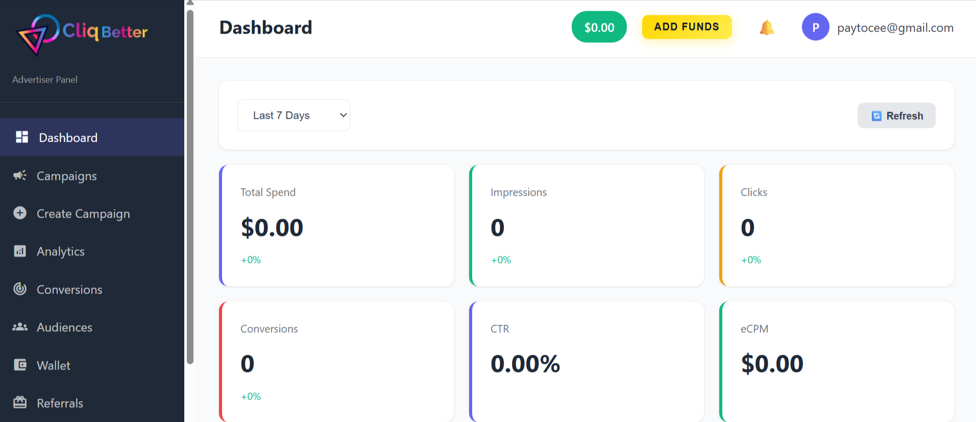 CliqBetter Ad Network - Screenshot 2 showing product features and functionality