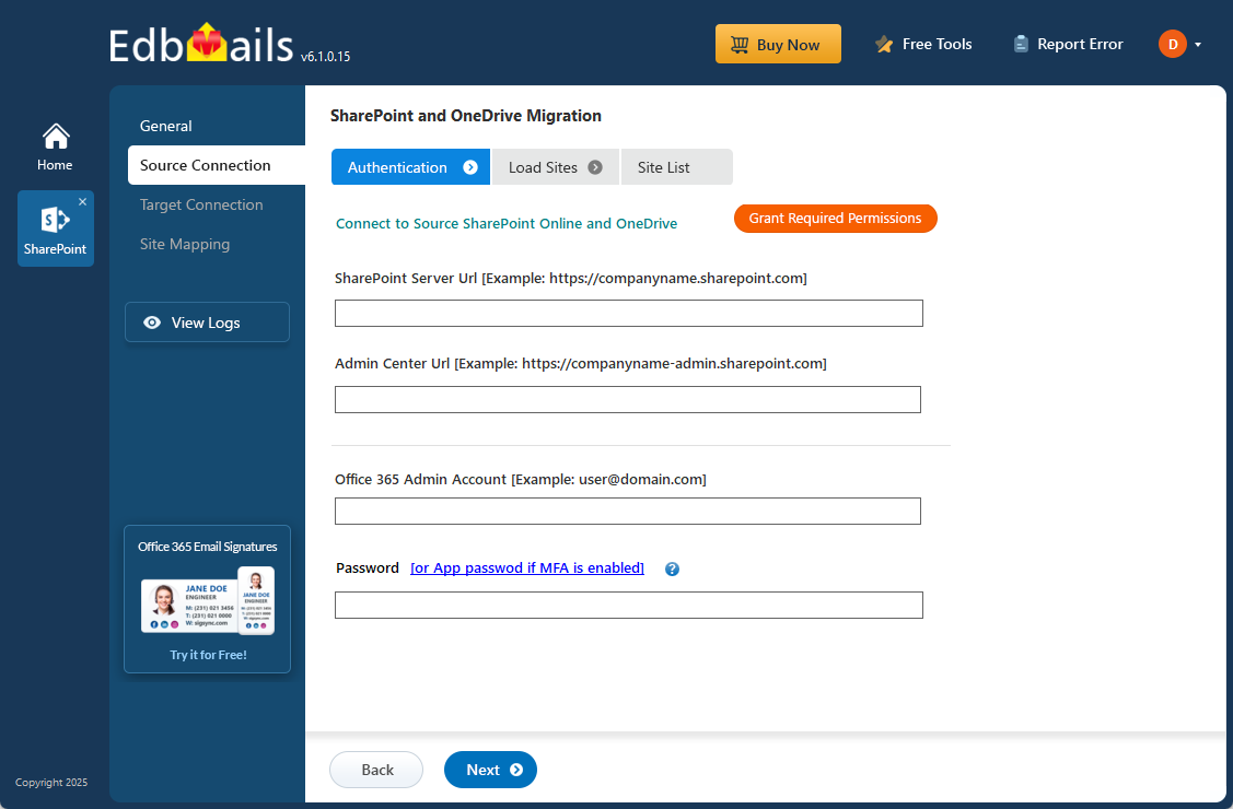 Edbmails OneDrive 마이그레이션 도구 - 완전한 정확도와 제어로 OneDrive 파일을 마이그레이션하십시오 미디어 3