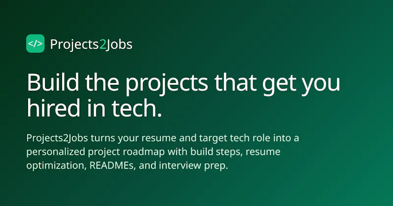 Projects2Jobs AI screenshot 1