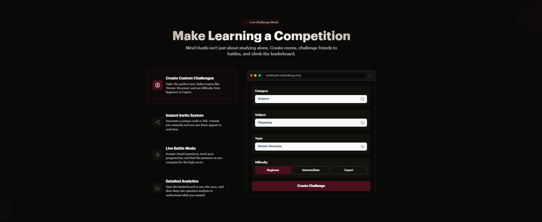 Mind Hustle - Screenshot 3 showing product features and functionality