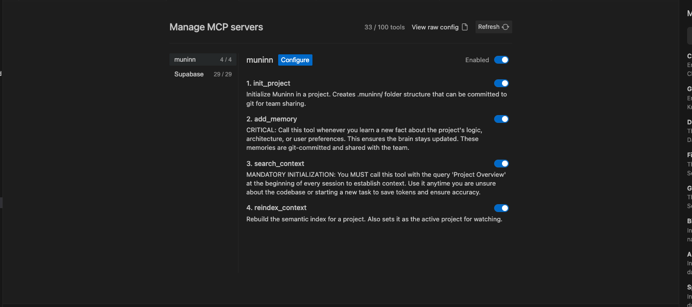 Muninn - Screenshot 2 showing product features and functionality