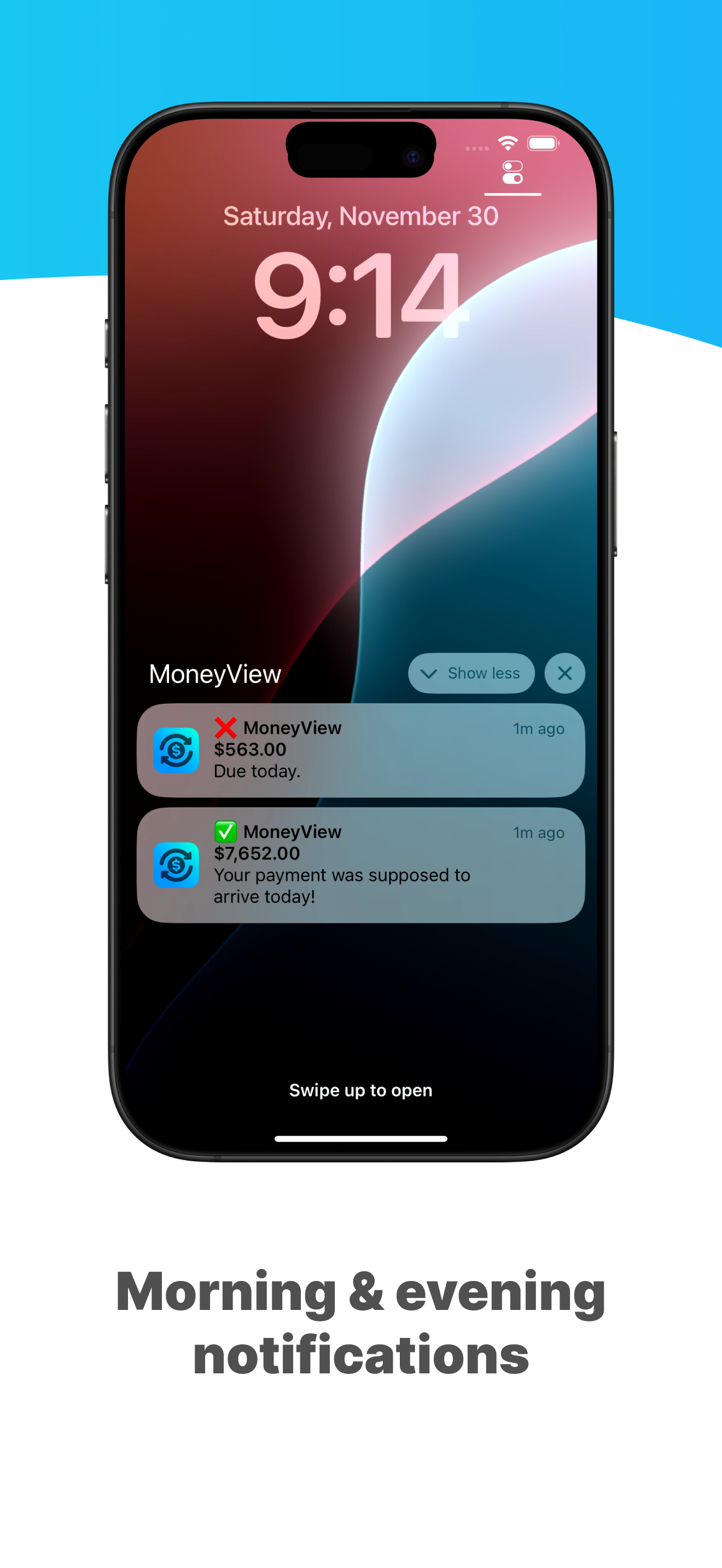 MoneyView iOS 앱 - 이 iOS 앱으로 소득과 비용을 추적하십시오. 미디어 5
