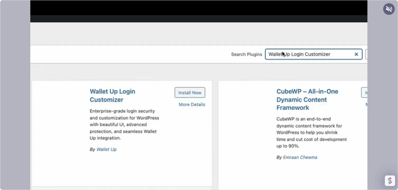 WalletUp Login Customizer gallery image