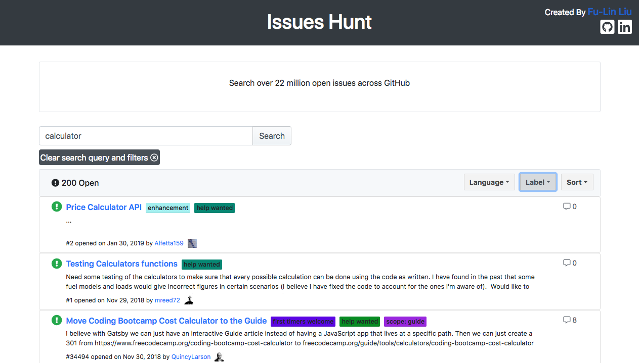 Issues Hunt gallery image