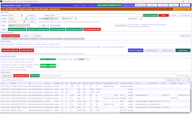 OutreachNest Finder screenshot 1
