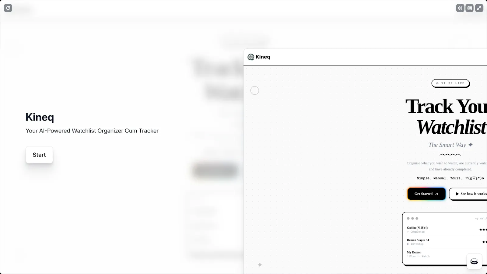 Kineq screenshot 2