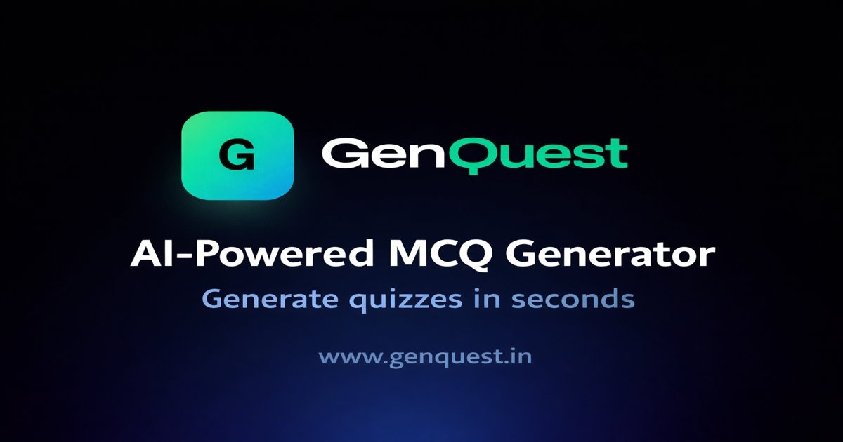 GenQuest - Main product screenshot demonstrating key features and user interface