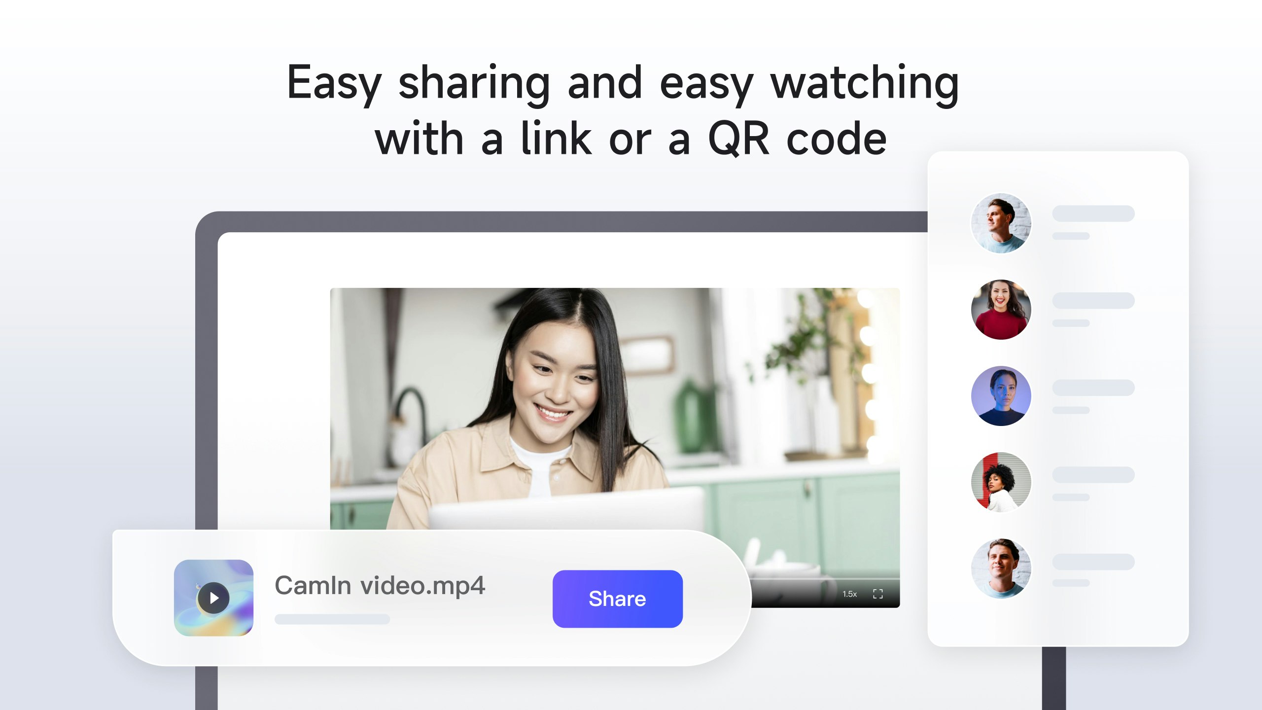 Şömine - Video mikser, sanal kamera, video kaydı ve canlı yayınlama medya 4