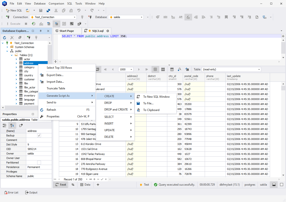 PostgreSQL için DBForge Studio medya 3