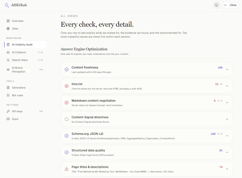 AI SEO Lab screenshot 2