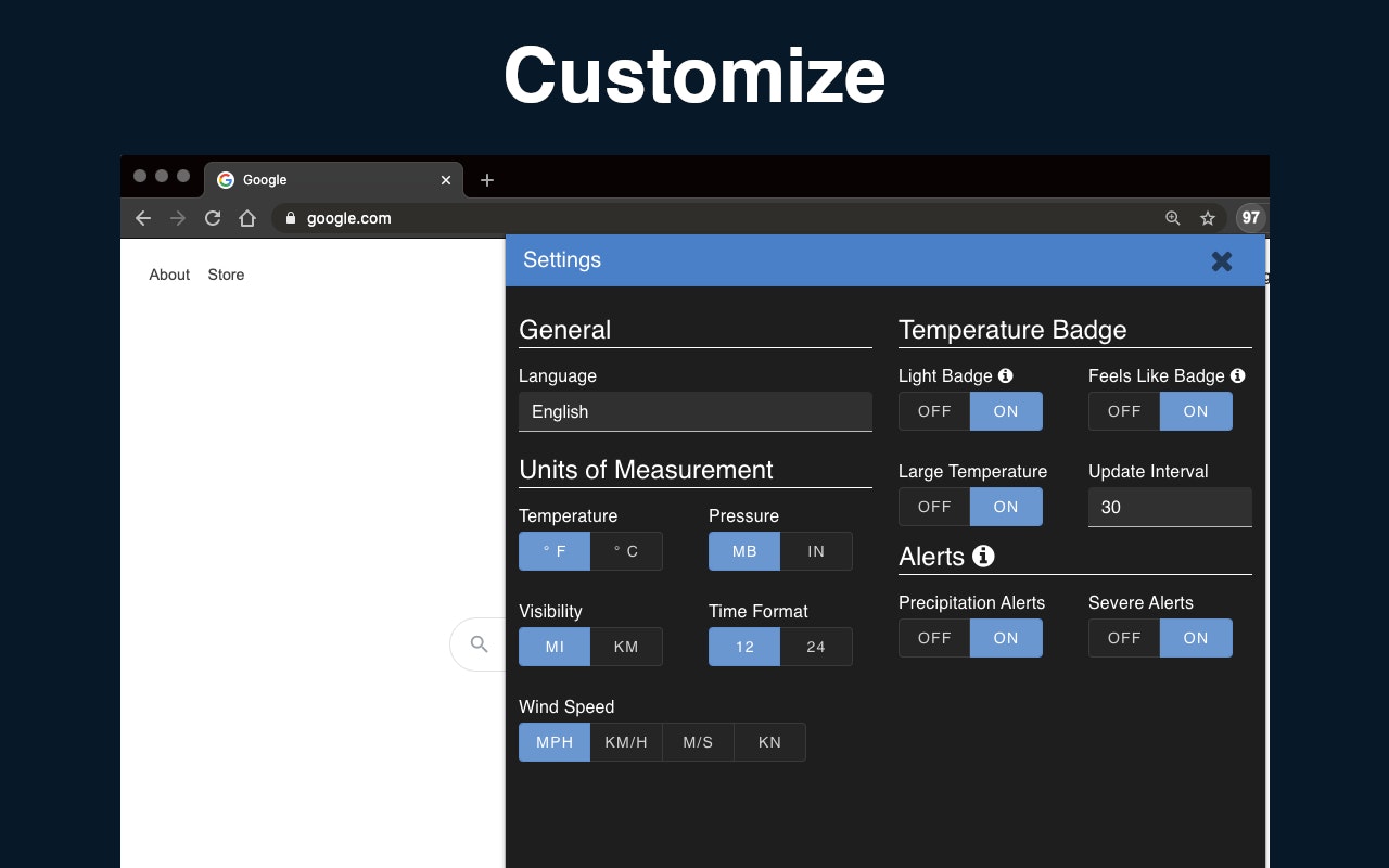 Weather Extension v5 gallery image